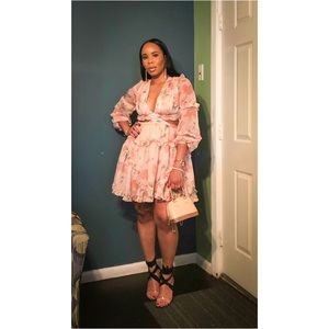 Vintage Floral Sexy Mini Dress